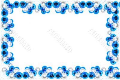 Blue and Metallic Chistmas frame Blue and Metallic Chistmas frame