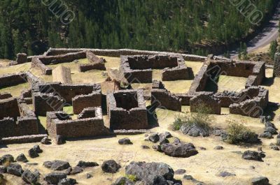 Inca ruins in Pisac