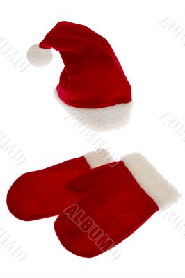 Christmas cap with Christmas glove Christmas cap with Christmas glove