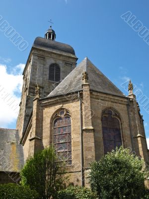 Medieval church in french province