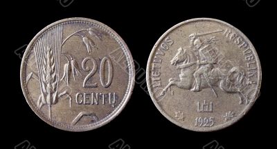 Lithuania coins of 20 century begennings