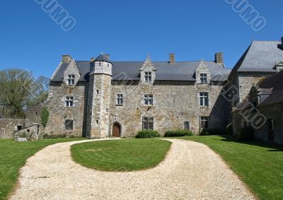 Medieval castle in France