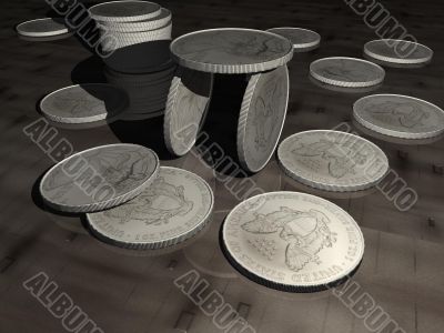 coins, money, business, finance, 3D, illustration coins, money, business, finance, 3D, illustration