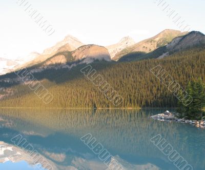 lake and mountain view