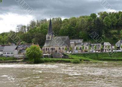 Small village on the Loire brink