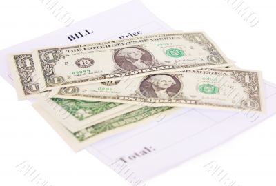 US dollars and bill