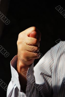 Businessman`s gesture