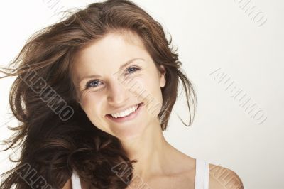 A happy young woman
