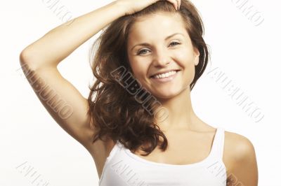 A happy young woman