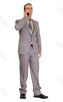 Businessman Talking On Cell Phone Businessman Talking On Cell Phone