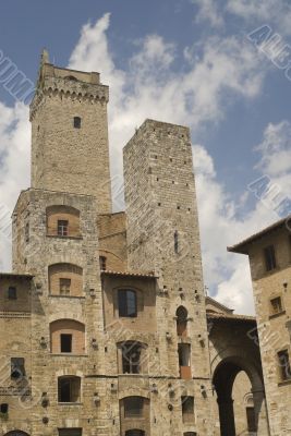 San Gimignano (Siena) - Medieval buildings