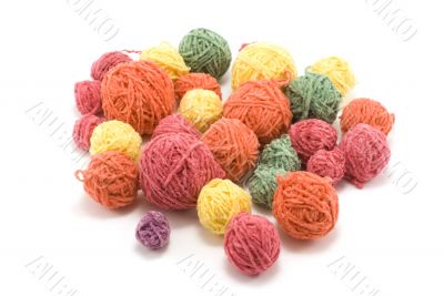 Ball of the colour threads