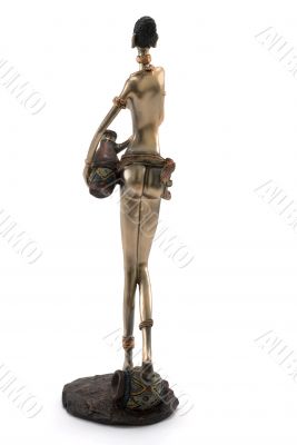 Bronze statuette woman