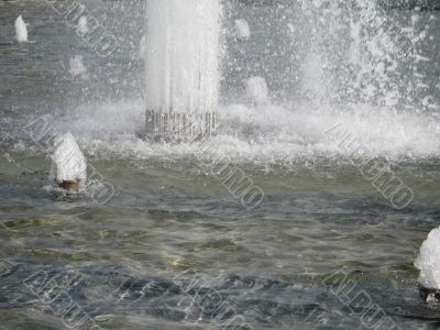 water fountain flowing water fountain flowing