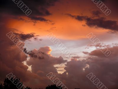 Thunderclouds on a decline. The sky. Thunderclouds on a decline. The sky.