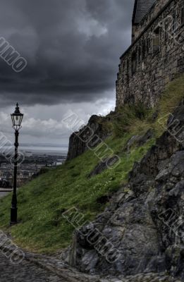 Edinburgh castle in Scotland