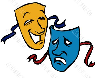 Comedy Tragedy Masks Comedy Tragedy Masks