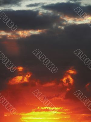 Clouds at a dawn. Clouds at a dawn.