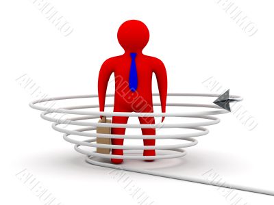 Global communication in the world. 3D image. Global communication in the world. 3D image.