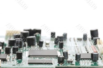 printed wiring on white