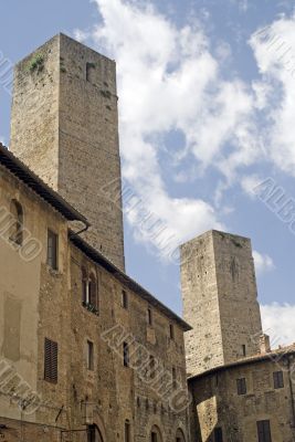 San Gimignano (Siena) - Medieval buildings