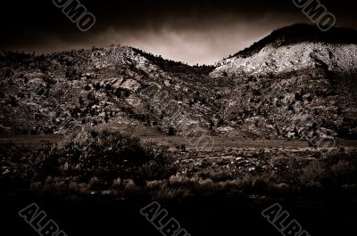 Desert Scene in Fall