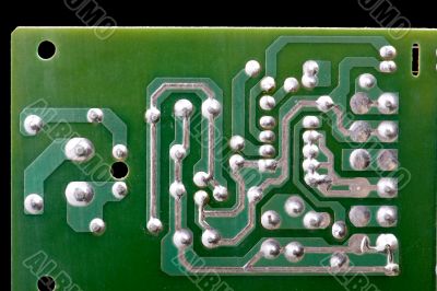 plate on black closeup