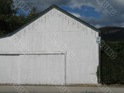 white garage