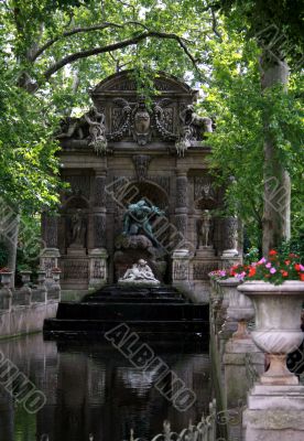 Paris. Fountain in the Latin quarter