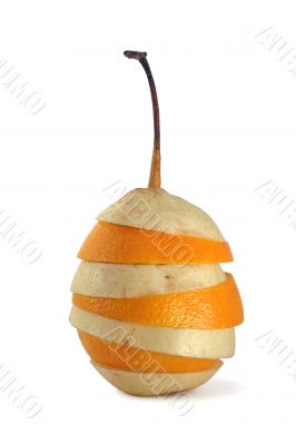 Fruit slice mix of pear and orange