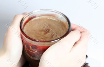 Cup with coffee