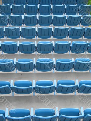 row of blue event seats