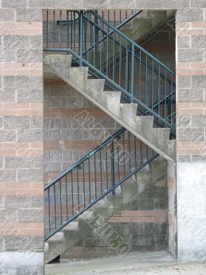 exterior concrete staircase