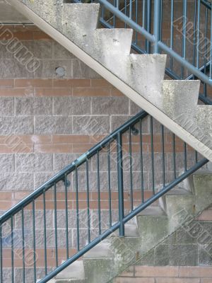 exterior concrete staircase