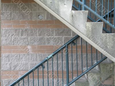 exterior concrete staircase