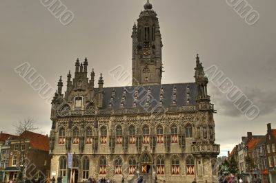 City hall of Middelburg in the Netherlands
