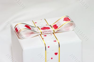 gift wrapped with ribbon