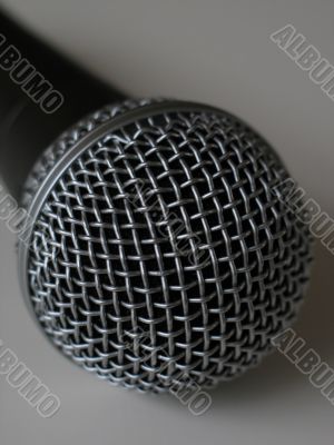 black and silver microphone