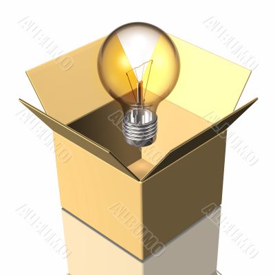 Box And Light Bulb