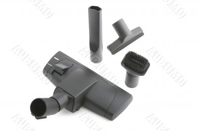 Black brush vacuum cleaner