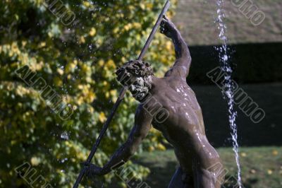 Ancient sculpture in italian garden Ancient sculpture in italian garden