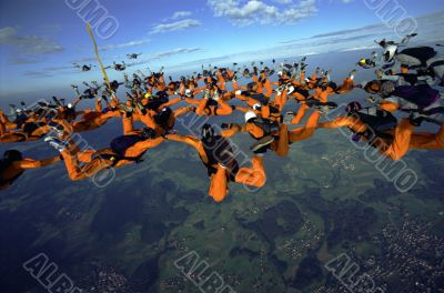 Skydiving Formation