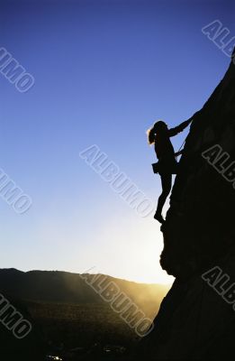 Rock Climber Silhouette Rock Climber Silhouette