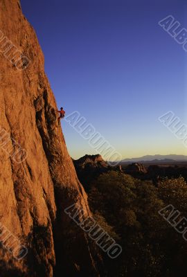 Rock Climbing in Stronghold, Arizona