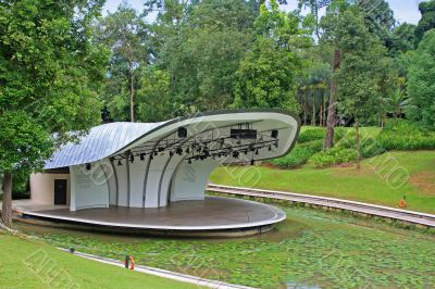 Concert Hall in Botanical Garden in Singapore