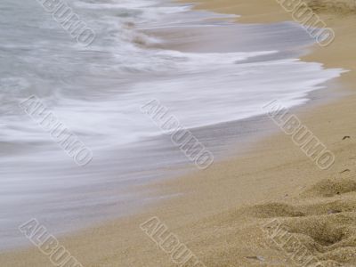 waves on the beach