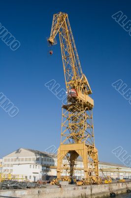 Crane in the port