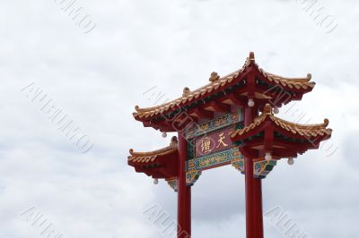 Chinese Temple Gate Chinese Temple Gate