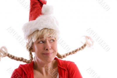 Funny christmas girl