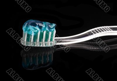 toothbrush and paste